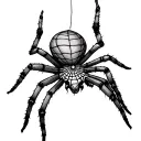 Elbow Spider Web tattoo design idea