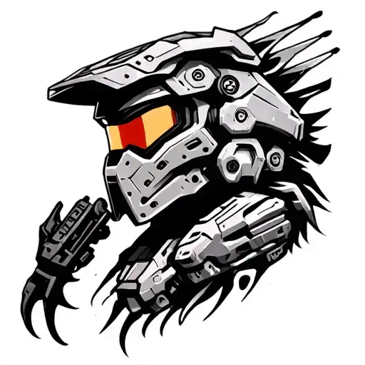 Halo legendary tattoo design idea