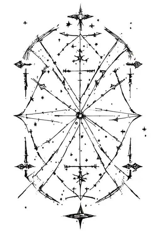 southern cross constellation tattoo design idea