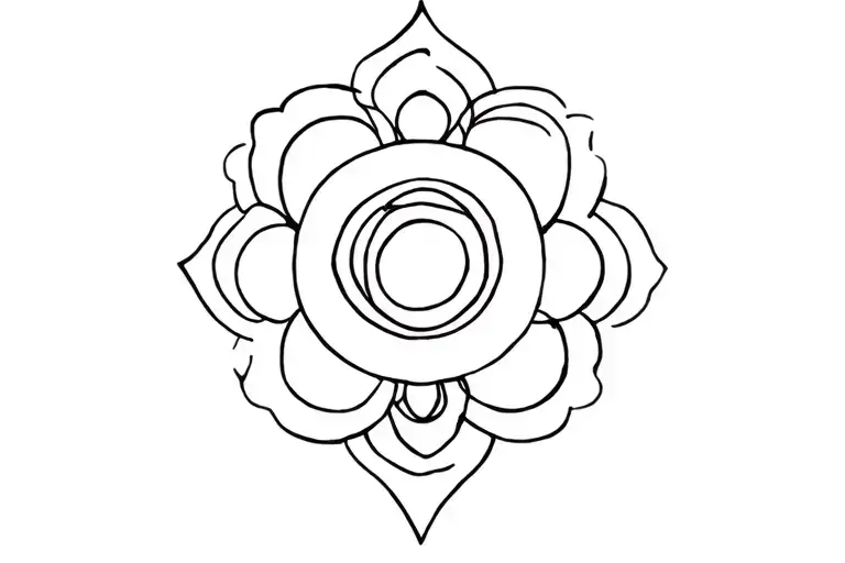 chakra symbols tattoo design idea
