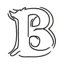 feminine b for bengals logo and cincinnati cursive tattoo design idea