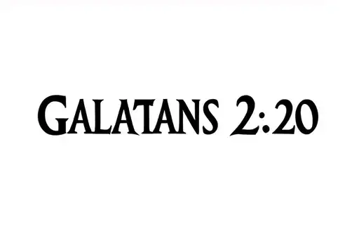 "Galatians 2:20" tattoo design idea