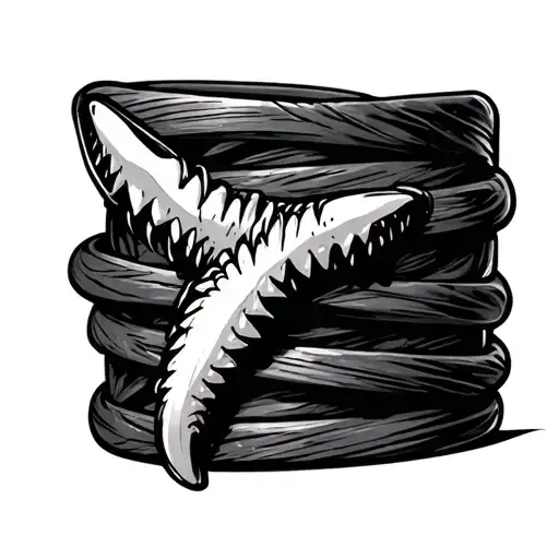 shark tooth bracelet style tattoo tattoo design idea