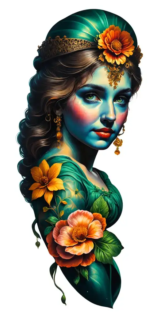 German Italian Irish heritage tattoo design idea