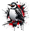 linux penguin As a knight tattoo design idea