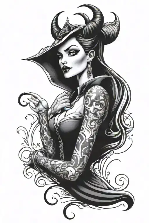 Disney villains sleeve tattoo tattoo design idea