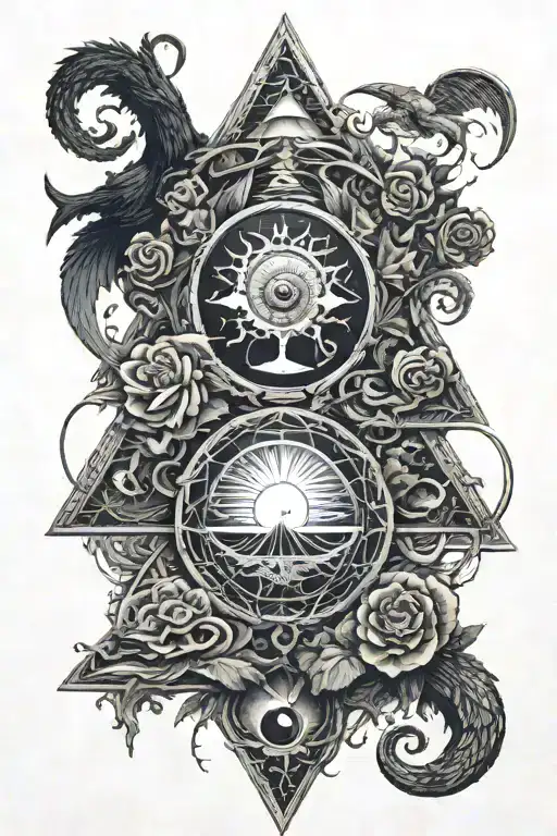 eyeball,pyramid,dragon coil,rose,big tree of life,waterfall,moon,whale,nasty,crow, snakes,earth,mushrooms,marijuana leaf tattoo design idea