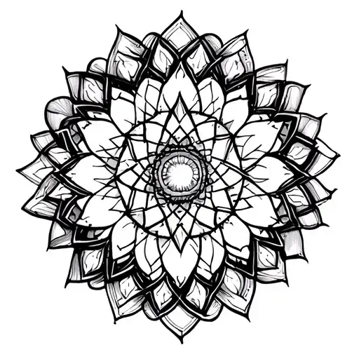 “sacred geometry”, “negative space”, “mandala”, “celestial”, “forearm tattoo”. tattoo design idea