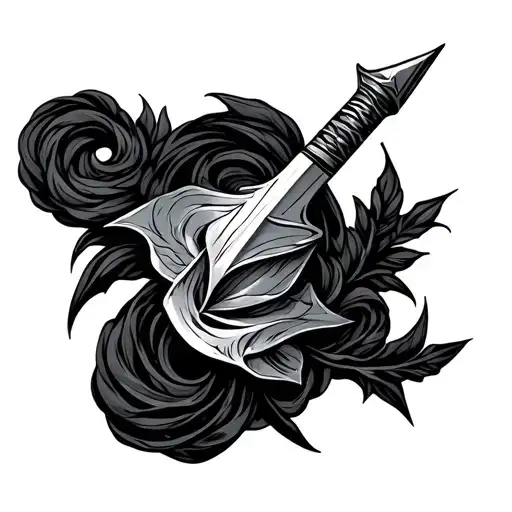 dagger tattoo design idea