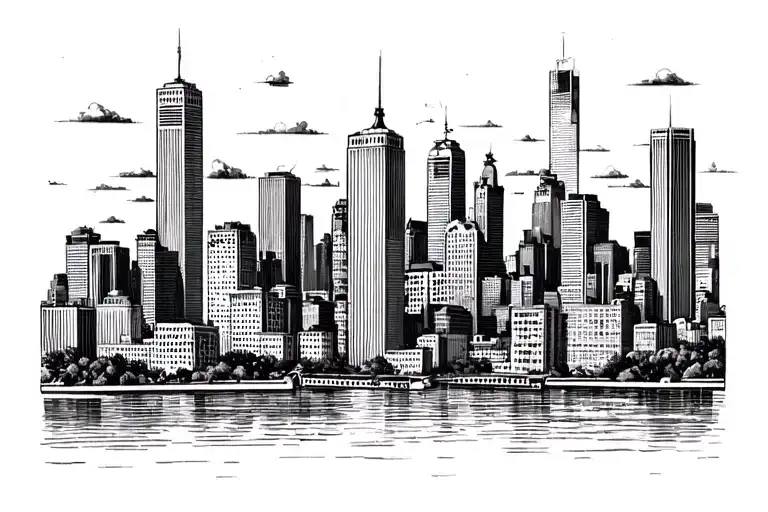 city skyline tattoo tattoo design idea