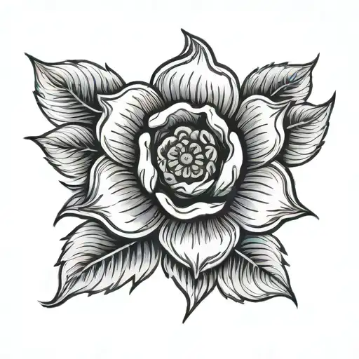 Tudor Rose tattoo design idea