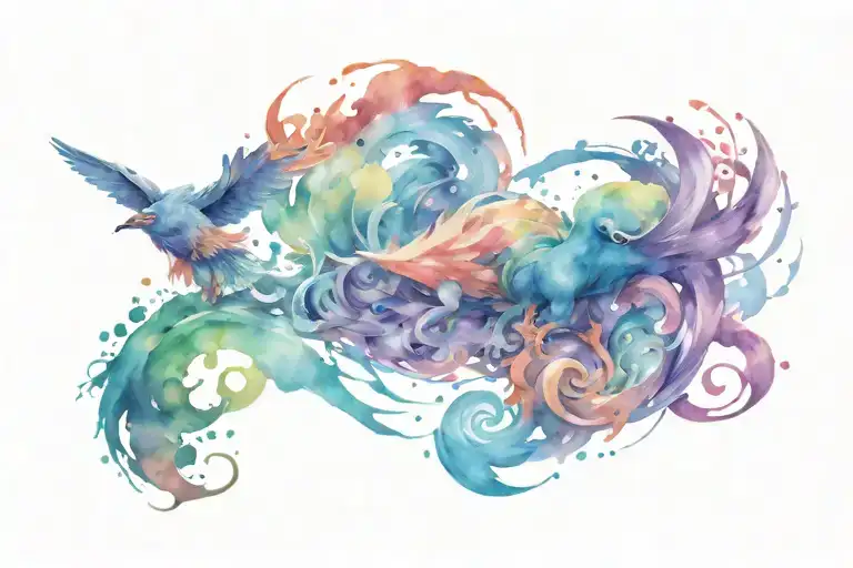 nintendoe games battling tattoo design idea