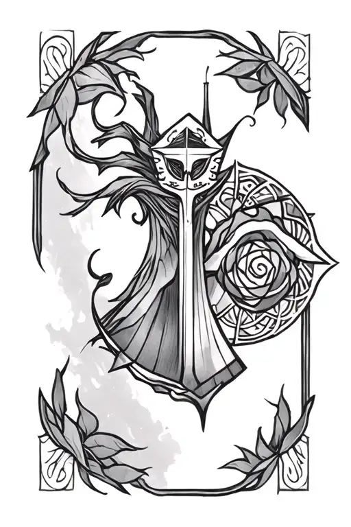 Euclid by Sleep Token band tattoo design idea