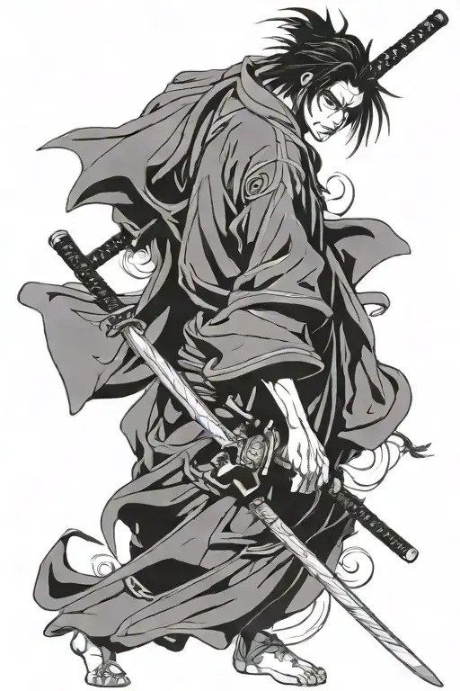 samurai champloo jin tattoo design idea