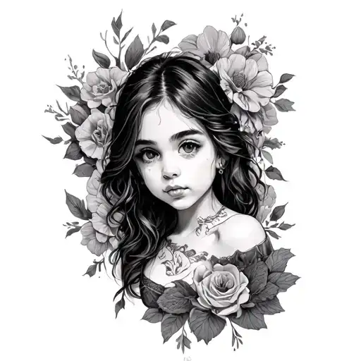 5 brothers 1 died and i have three sisters. i am a girl tattoo design idea