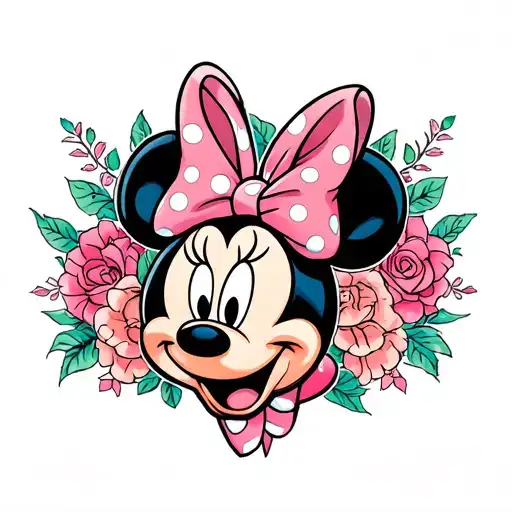 Minnie Mouse tattoo design idea