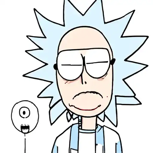 rick and morty tattoo design idea