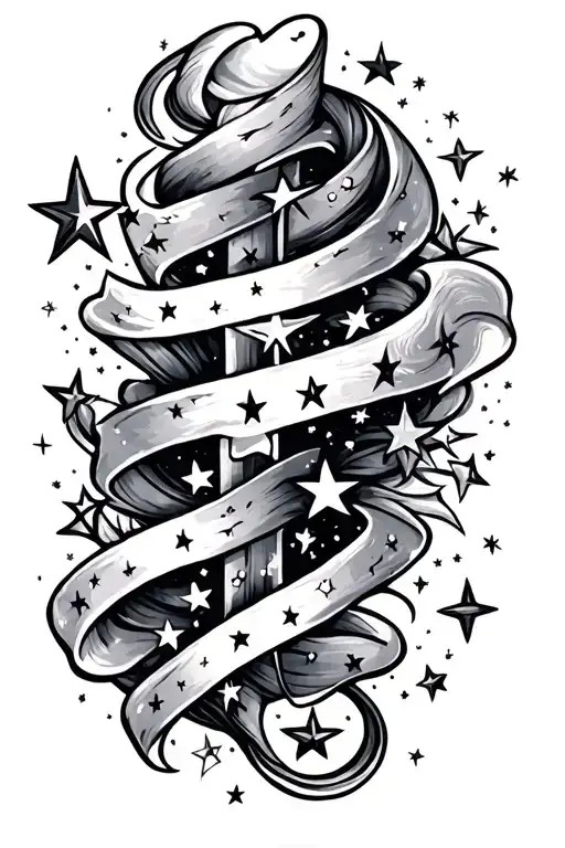 stars tattoo design idea