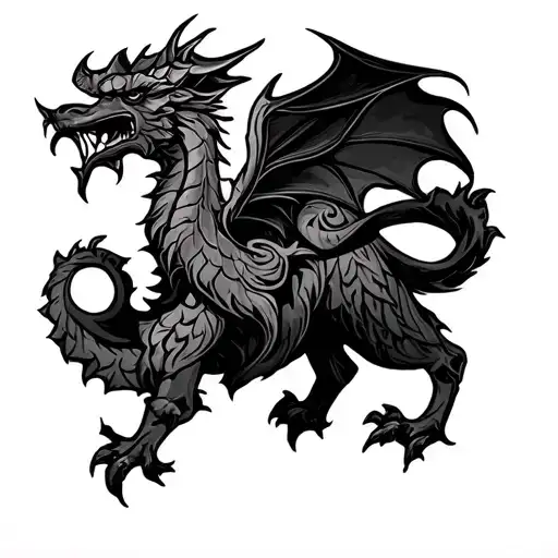 Welsh mythology tattoo design idea