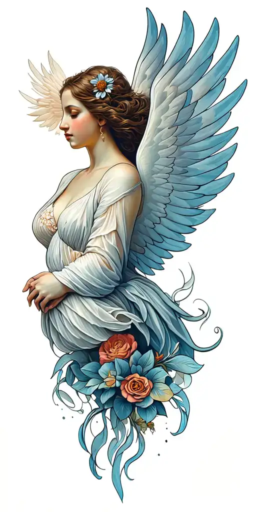 heavenly tattoo design idea