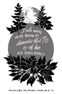 Bible verse Philippians 4:13 tattoo design idea