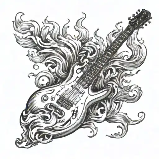 Song Burning down by Alex Warren tattoo design idea