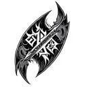 Elder Futhark tattoo design idea