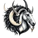 Sagittarius And Capricorn tattoo design idea