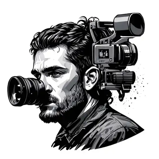Film maker tattoo design idea