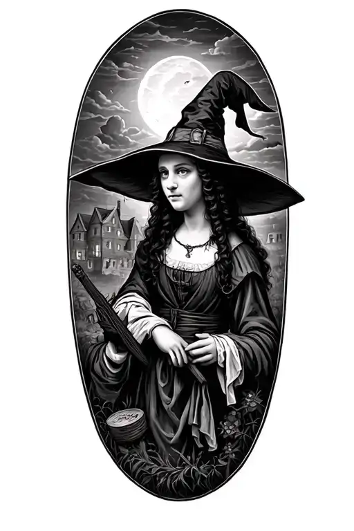 Salem, Massachusetts witch trials 1692 tattoo design idea