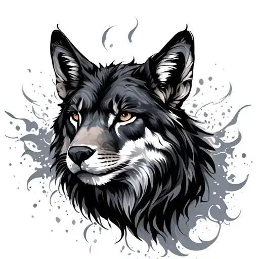 spirit animal tattoo design idea