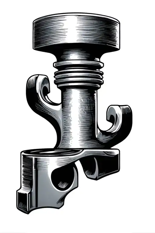 piston tattoo design idea