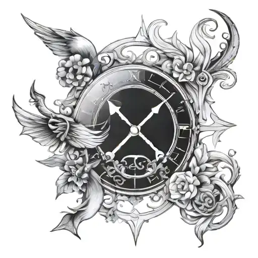 Sagittarius Libra Pisces Gemini sign tattoo design idea