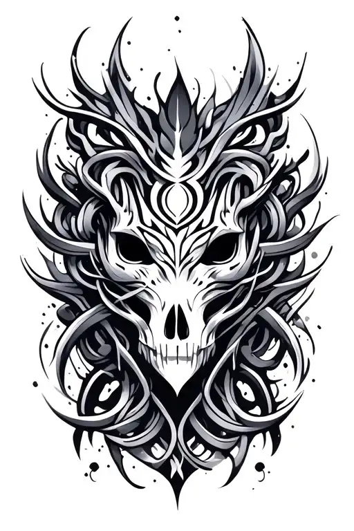 cybersigilism flashtattoo tribal tattoo design idea