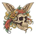 risk and rich   tattoo design idea