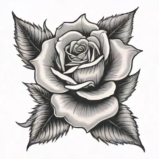 Allison with rose wrapped tattoo design idea
