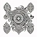 Yaqui Indian style tattoo design idea