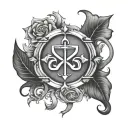 Overcoming addiction recovery symbol tattoo design idea