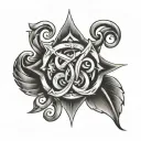 Overcoming addiction recovery symbol tattoo design idea