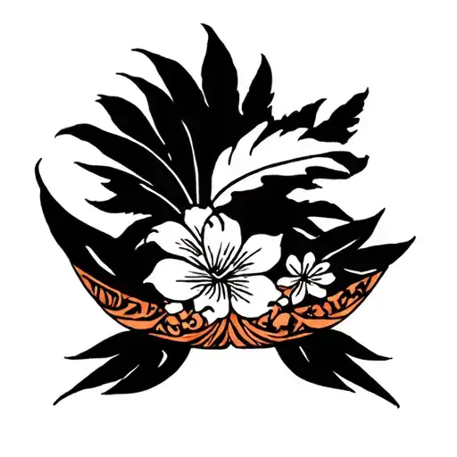 Hawaiian Islands tattoo design idea