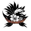 Hawaiian Islands tattoo design idea
