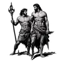 David and goliath tattoo design idea