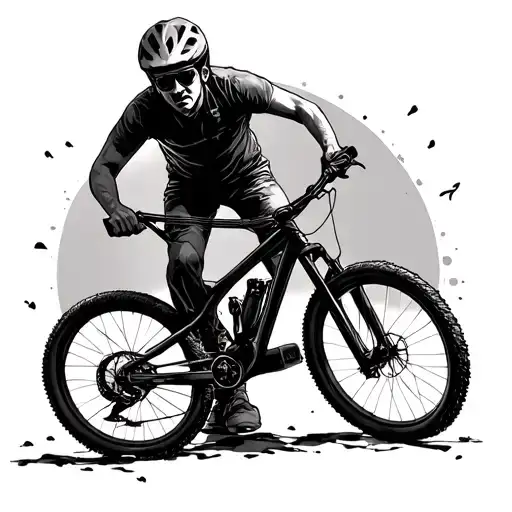 mtb, rock/metal music, family love tattoo design idea