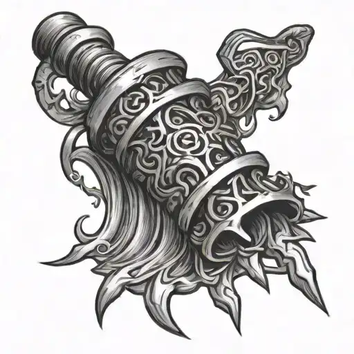 flail tattoo design idea