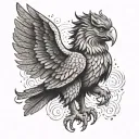 gryphon symbolizing strength and protection tattoo design idea