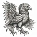 gryphon symbolizing strength and protection tattoo design idea