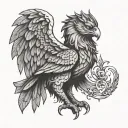 gryphon symbolizing strength and protection tattoo design idea