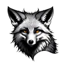 White Fox tattoo design idea