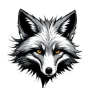 White Fox tattoo design idea