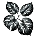 Monstera Leaf tattoo design idea
